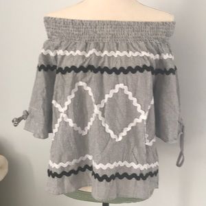Off the shoulder top.